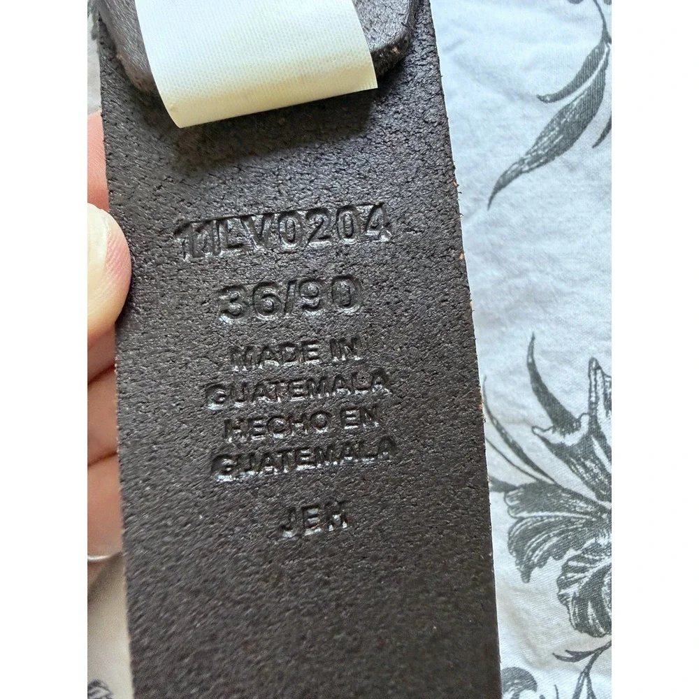 Levi's Denizen Brown Leather Belt 36(M) New With Tags 36/90